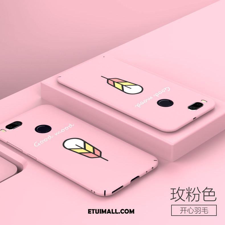 Etui Xiaomi Mi A1 Nubuku Trudno Żółty Proste Telefon Komórkowy Obudowa Sklep