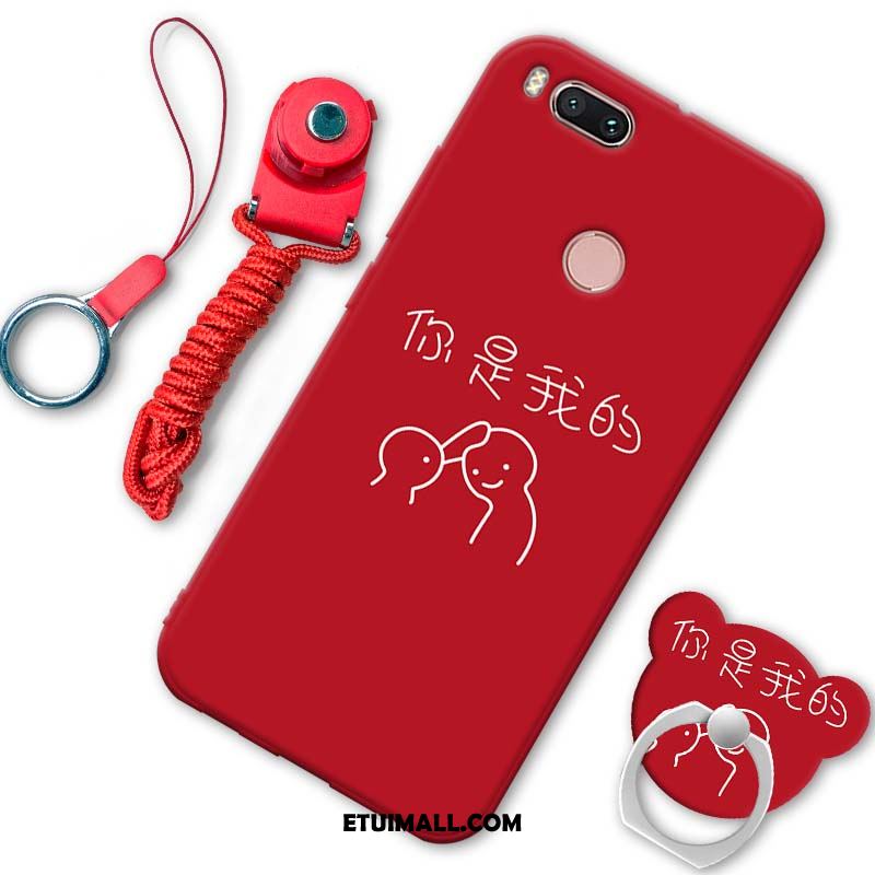 Etui Xiaomi Mi A1 Zakochani Wiszące Ozdoby Zielony Miękki Czerwony Futerał Tanie