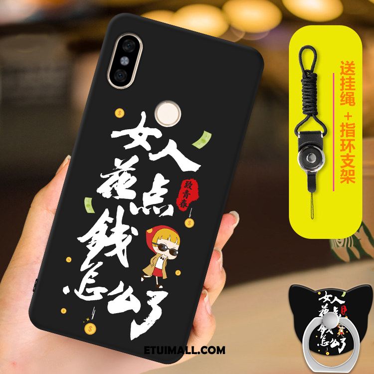 Etui Xiaomi Mi A2 All Inclusive Telefon Komórkowy Tendencja Czarny Kreatywne Futerał Tanie