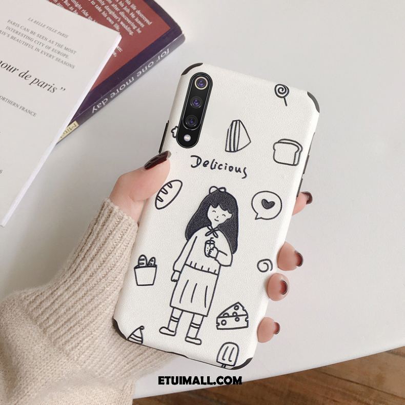 Etui Xiaomi Mi A3 Biały Jedwab Kreatywne Relief Osobowość Futerał Oferta