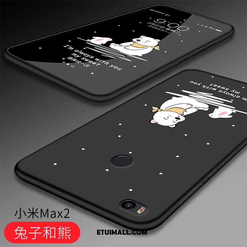 Etui Xiaomi Mi Max 2 All Inclusive Czarny Miękki Silikonowe Nubuku Pokrowce Dyskont