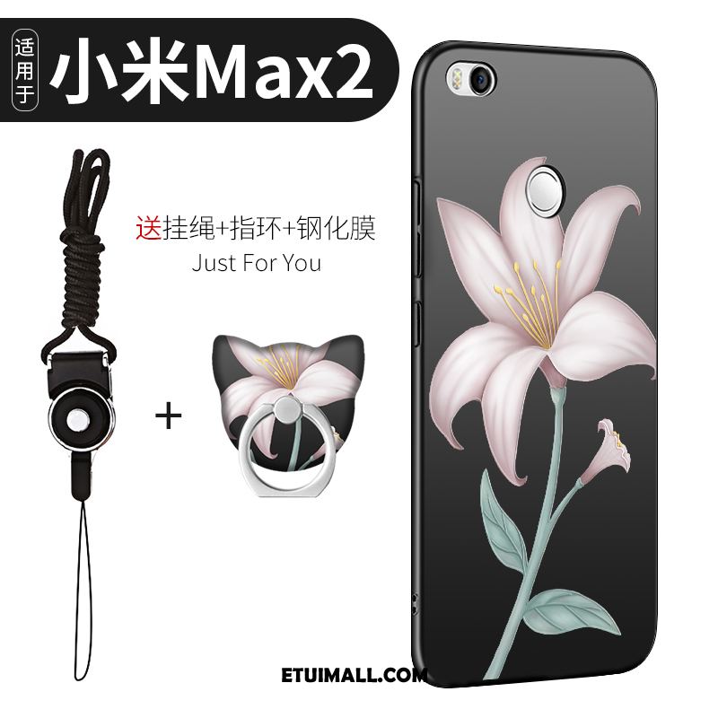 Etui Xiaomi Mi Max 2 Anti-fall Czarny All Inclusive Miękki Telefon Komórkowy Futerał Tanie