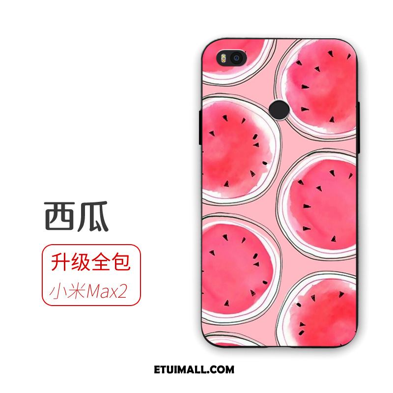 Etui Xiaomi Mi Max 2 Anti-fall Szkło Hartowane Owoce Różowe Telefon Komórkowy Futerał Kup