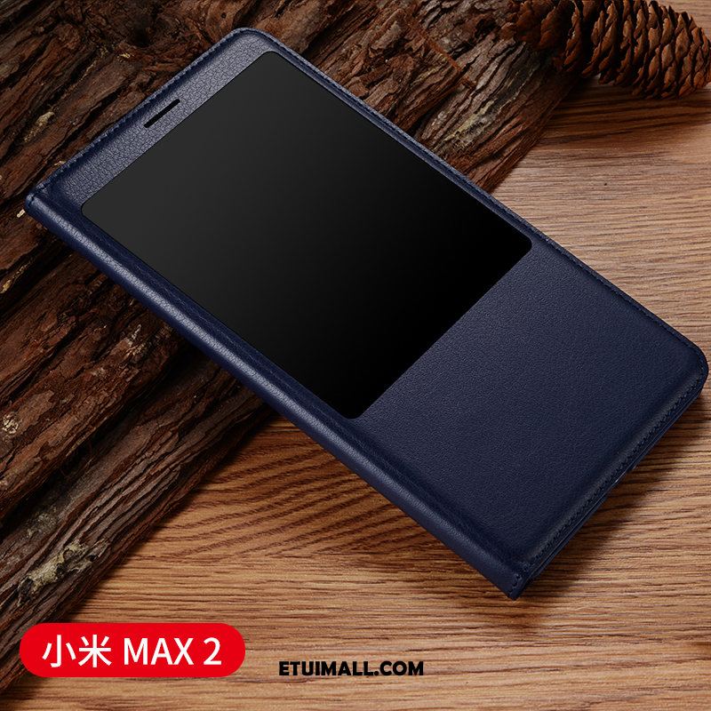 Etui Xiaomi Mi Max 2 Skórzany Futerał Złoto Klapa Mały All Inclusive Pokrowce Dyskont