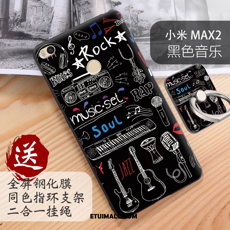 Etui Xiaomi Mi Max 2 Telefon Komórkowy Mały Miękki Anti-fall Czarny Futerał Sklep