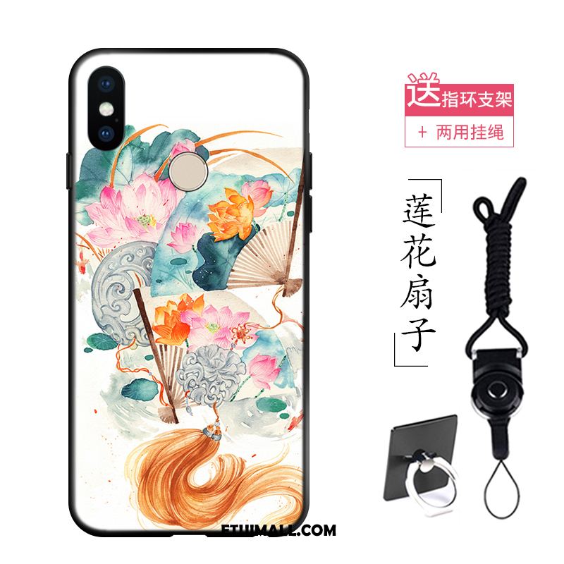 Etui Xiaomi Mi Max 3 Silikonowe Vintage Chiński Styl Kwiaty Telefon Komórkowy Obudowa Tanie
