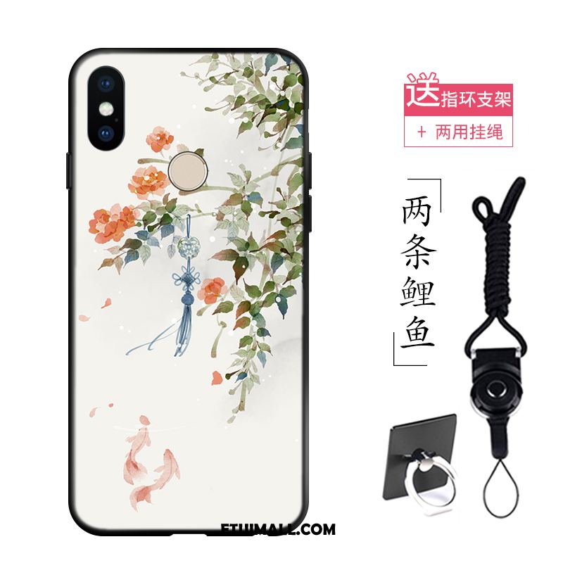 Etui Xiaomi Mi Max 3 Silikonowe Vintage Chiński Styl Kwiaty Telefon Komórkowy Obudowa Tanie