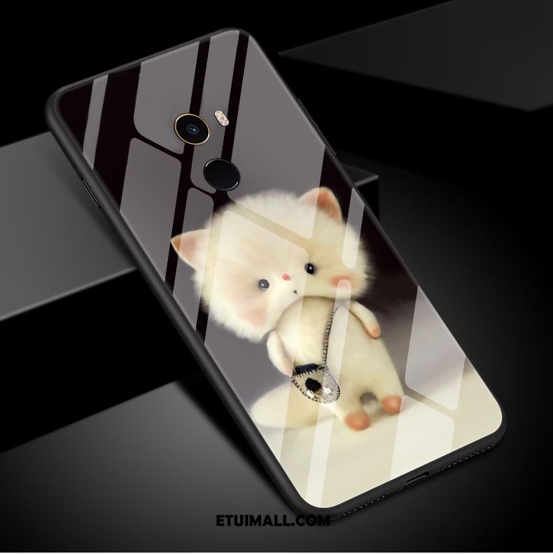 Etui Xiaomi Mi Mix 2 Ładny Biały Osobowość Kotek Czarny Pokrowce Na Sprzedaż