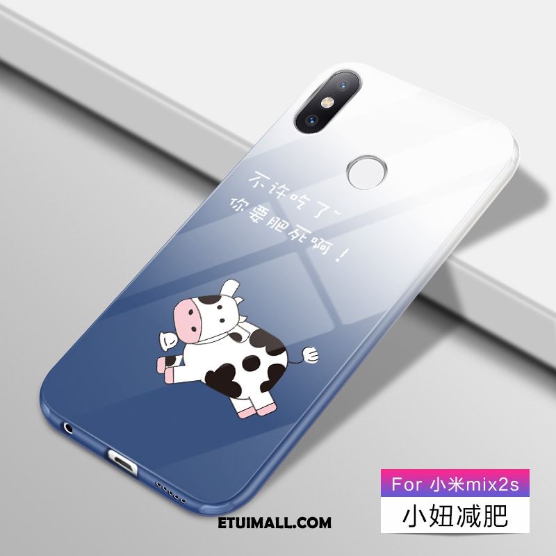 Etui Xiaomi Mi Mix 2s Kreskówka Miękki Gradient All Inclusive Różowe Futerał Sprzedam