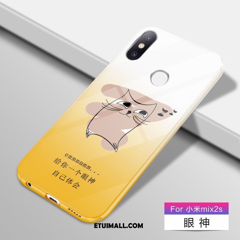 Etui Xiaomi Mi Mix 2s Kreskówka Miękki Gradient All Inclusive Różowe Futerał Sprzedam