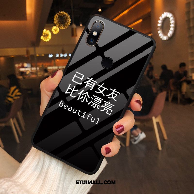Etui Xiaomi Mi Mix 2s Mały Szkło Modna Marka Czerwony Kreatywne Futerał Sklep