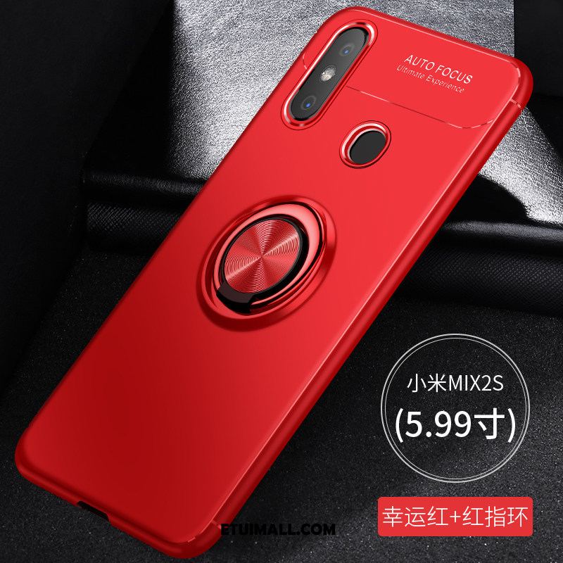 Etui Xiaomi Mi Mix 2s Mały Telefon Komórkowy All Inclusive Czerwony Nubuku Futerał Sklep