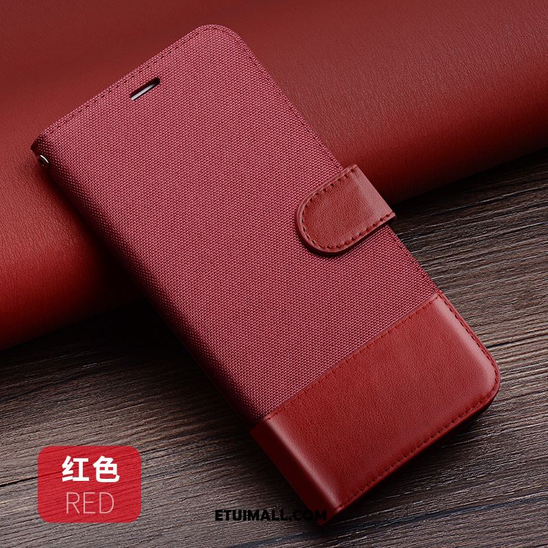 Etui Xiaomi Mi Mix 3 Czerwony Skórzany Futerał Portfel Karta Anti-fall Pokrowce Na Sprzedaż