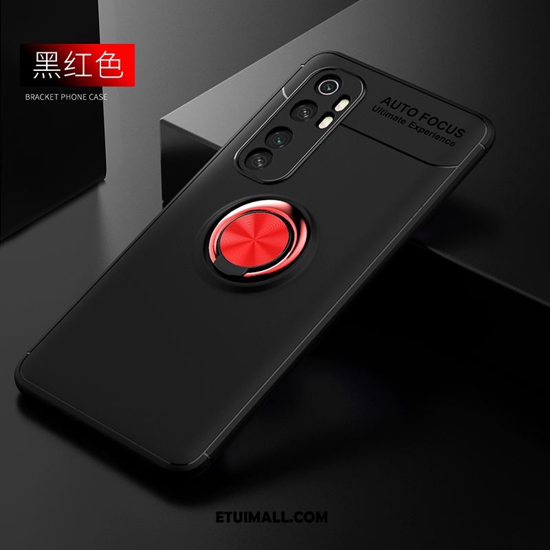 Etui Xiaomi Mi Note 10 Lite Wspornik Moda Magnetyzm Czarny Nubuku Futerał Tanie