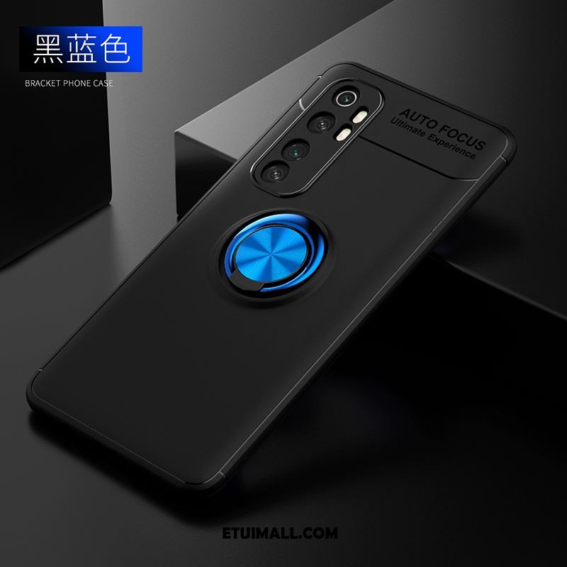 Etui Xiaomi Mi Note 10 Lite Wspornik Moda Magnetyzm Czarny Nubuku Futerał Tanie