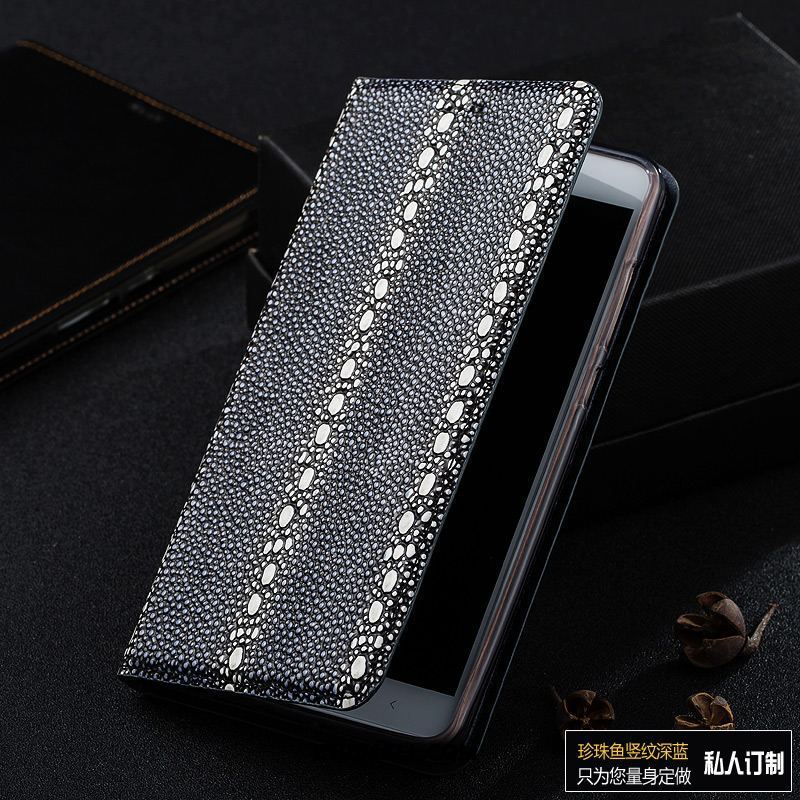 Etui Xiaomi Mi Note 10 Prawdziwa Skóra Czerwony Ochraniacz Telefon Komórkowy Perła Obudowa Sklep