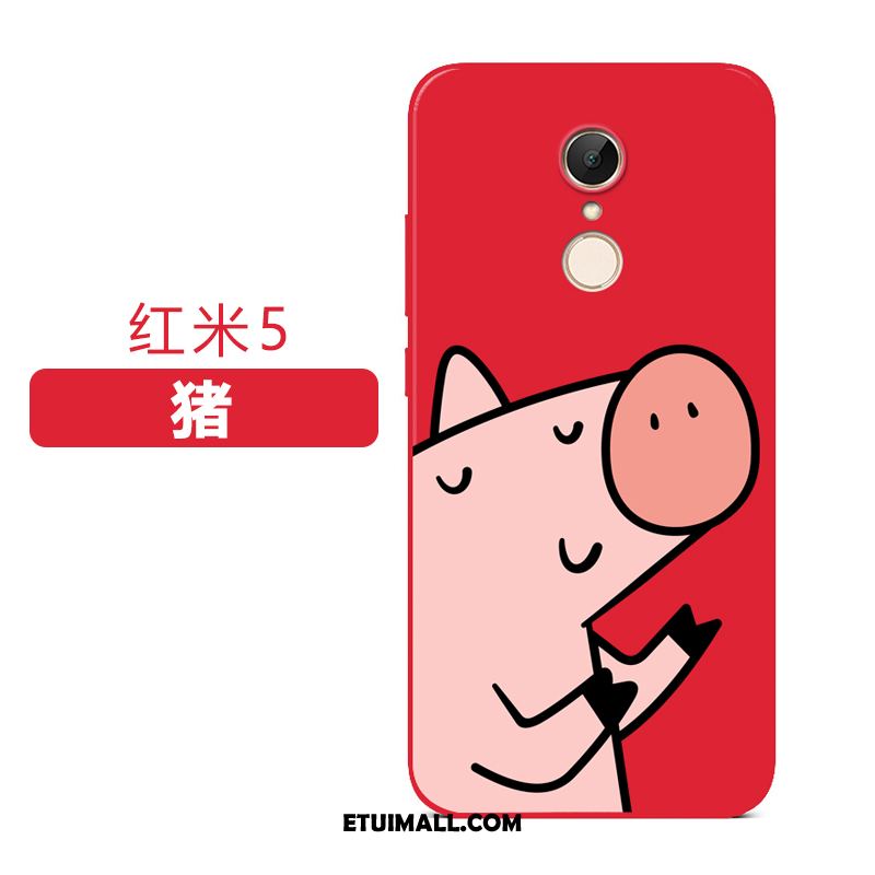 Etui Xiaomi Redmi 5 All Inclusive Wiszące Ozdoby Telefon Komórkowy Czerwony Ochraniacz Pokrowce Sklep