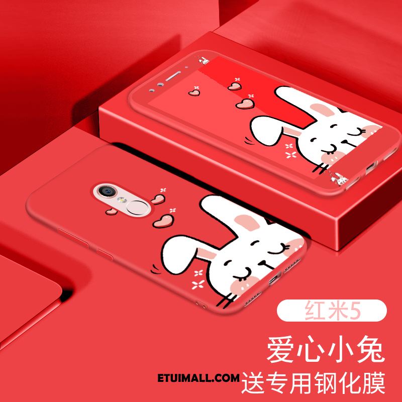 Etui Xiaomi Redmi 5 Filmy Czerwony Zielony Nubuku Telefon Komórkowy Pokrowce Sprzedam