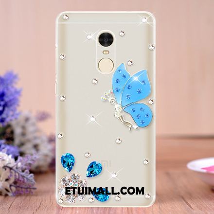 Etui Xiaomi Redmi 5 Ochraniacz Niebieski Tendencja Rhinestone Telefon Komórkowy Obudowa Online