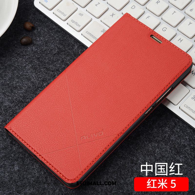 Etui Xiaomi Redmi 5 Ochraniacz Telefon Komórkowy Tendencja Czarny Czerwony Obudowa Tanie