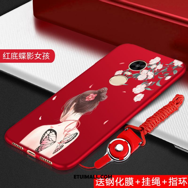 Etui Xiaomi Redmi 5 Plus Kreatywne Osobowość Czerwony Tendencja Nubuku Obudowa Sprzedam