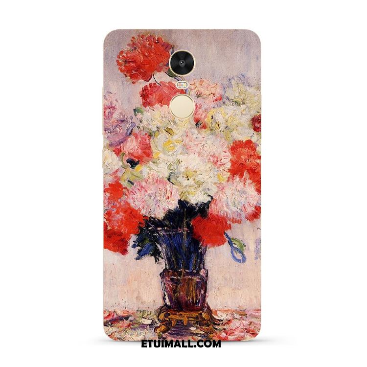 Etui Xiaomi Redmi 5 Plus Obraz Olejny Kwiaty Telefon Komórkowy Mały Vintage Obudowa Tanie