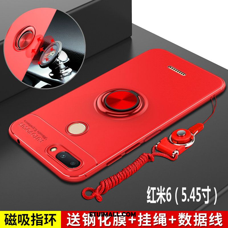 Etui Xiaomi Redmi 6 All Inclusive Silikonowe Czerwony Ochraniacz Kreatywne Futerał Oferta
