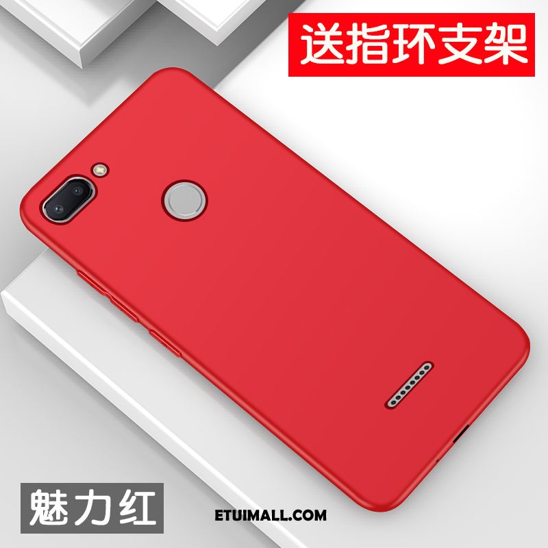 Etui Xiaomi Redmi 6 Ochraniacz All Inclusive Nubuku Moda Czerwony Futerał Sprzedam