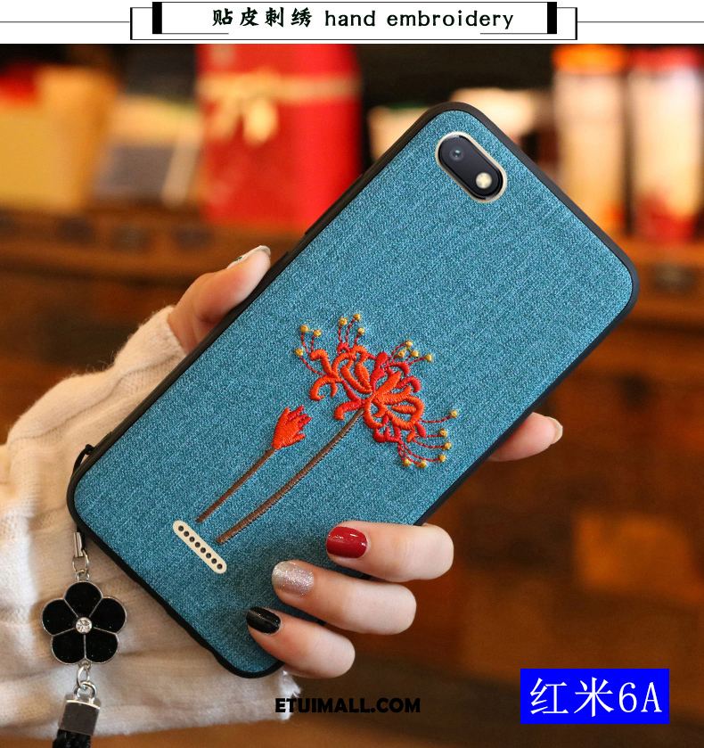 Etui Xiaomi Redmi 6a Czerwony Telefon Komórkowy Anti-fall Silikonowe Chiński Styl Futerał Tanie