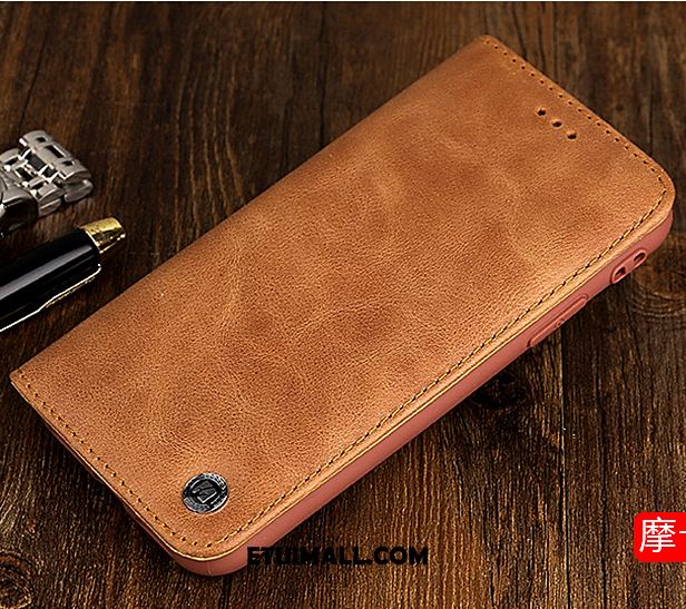 Etui Xiaomi Redmi 6a Telefon Komórkowy Anti-fall Prawdziwa Skóra All Inclusive Karta Futerał Sklep
