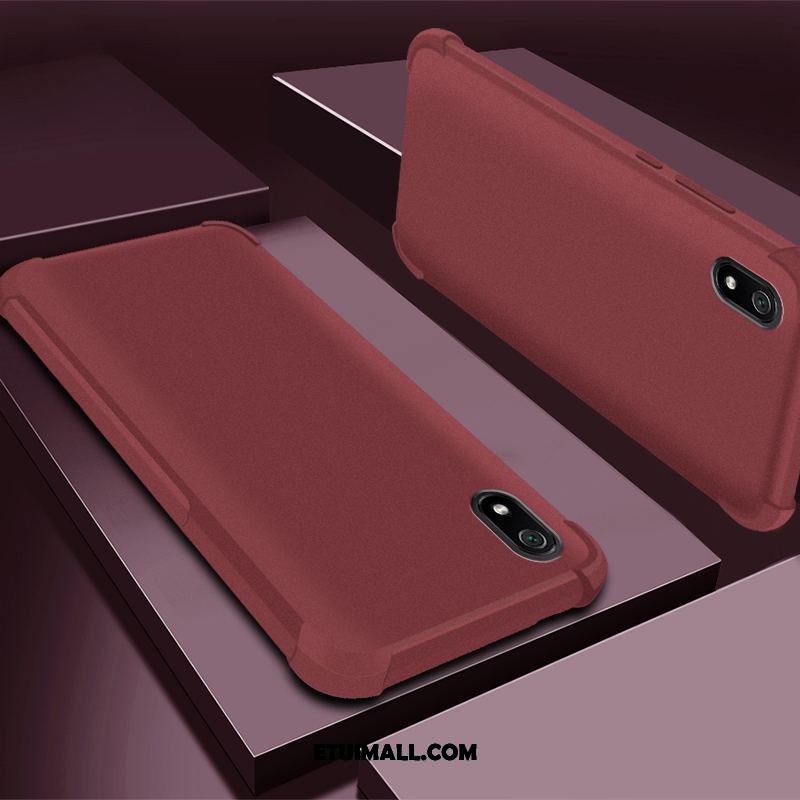 Etui Xiaomi Redmi 7a Anti-fall Ochraniacz Purpurowy Czerwony All Inclusive Pokrowce Tanie