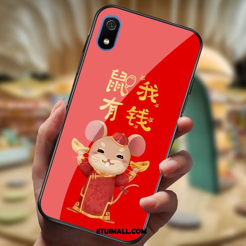 Etui Xiaomi Redmi 7a Mały Telefon Komórkowy Szkło Miękki Czerwony Obudowa Oferta