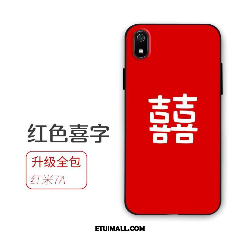 Etui Xiaomi Redmi 7a Miękki Czerwony Anti-fall Telefon Komórkowy Zakochani Futerał Kup