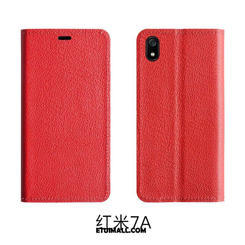 Etui Xiaomi Redmi 7a Ochraniacz Wzór Telefon Komórkowy Czerwony Klapa Futerał Tanie