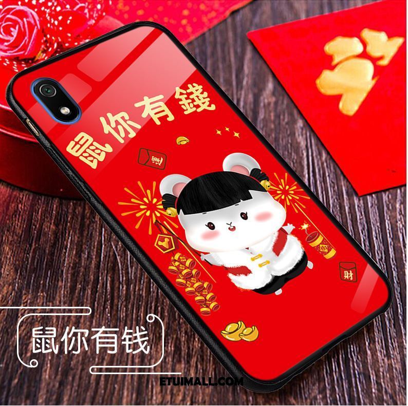 Etui Xiaomi Redmi 7a Telefon Komórkowy Kreskówka Czerwony Nowy Rat Futerał Online