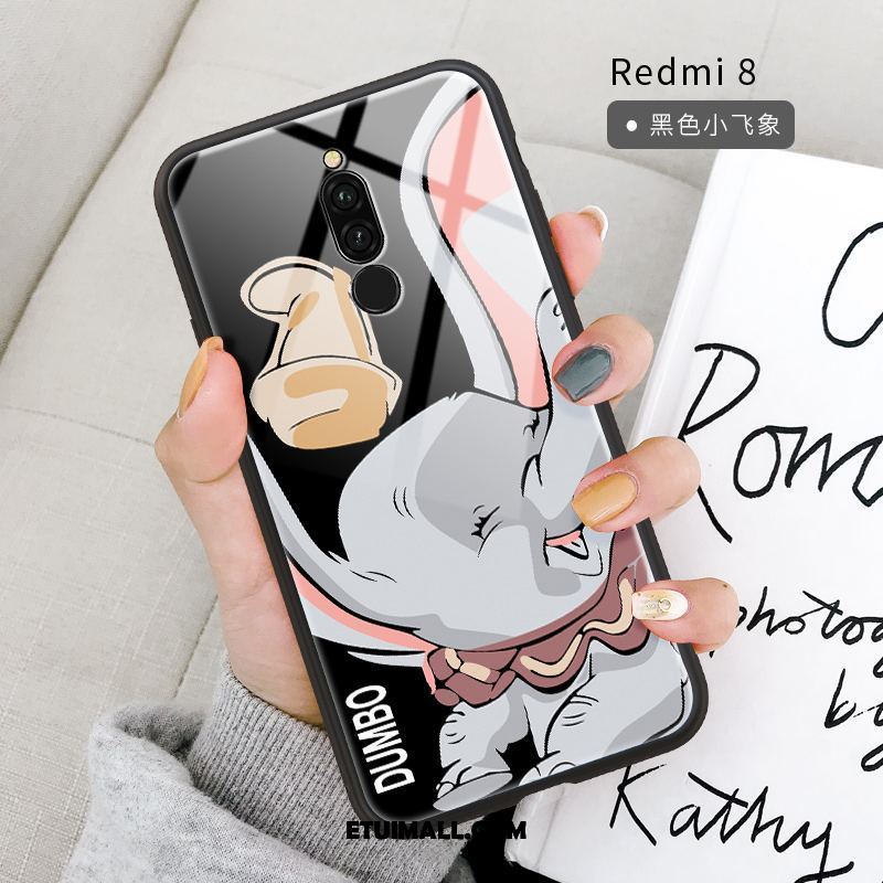 Etui Xiaomi Redmi 8 Szkło Czerwony Miękki Lustro Ochraniacz Futerał Na Sprzedaż