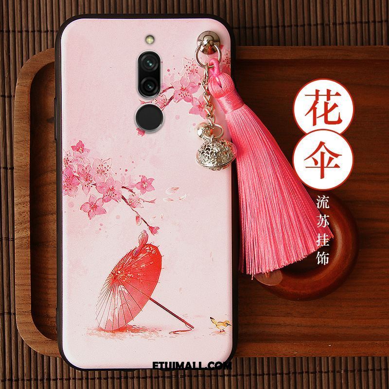 Etui Xiaomi Redmi 8 Telefon Komórkowy All Inclusive Z Frędzlami Nubuku Czerwony Futerał Sprzedam