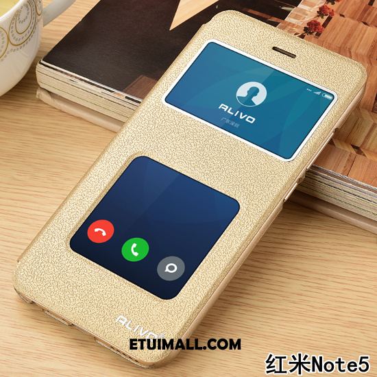 Etui Xiaomi Redmi Note 5 Czerwony Telefon Komórkowy Klapa Ochraniacz Mały Obudowa Online