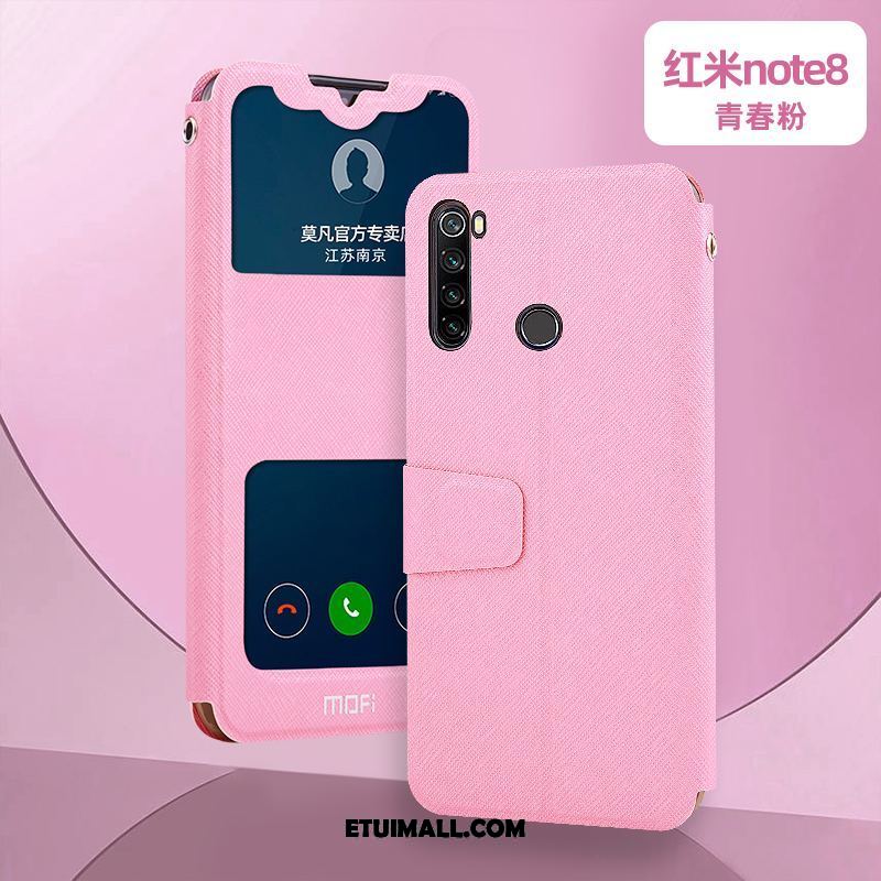 Etui Xiaomi Redmi Note 8 Pro Ochraniacz Anti-fall Klapa Różowe All Inclusive Obudowa Tanie