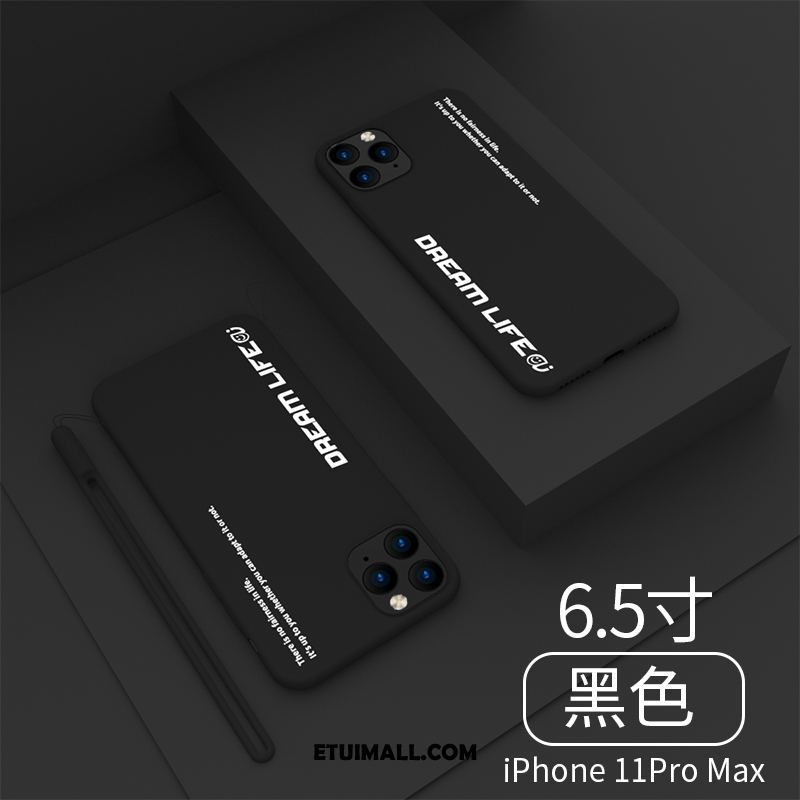 Etui iPhone 11 Pro Max Żółty Silikonowe Miękki Modna Marka Anti-fall Futerał Tanie