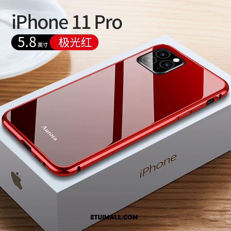 Etui iPhone 11 Pro Wysoki Koniec Ochraniacz Telefon Komórkowy Szkło Czerwony Netto Futerał Kup
