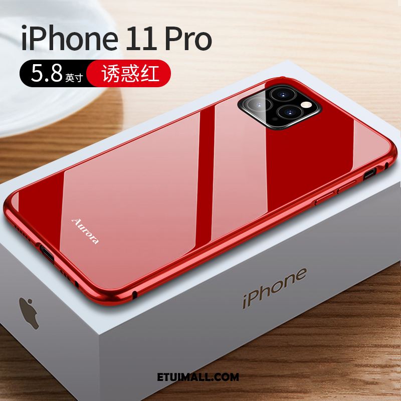Etui iPhone 11 Pro Wysoki Koniec Ochraniacz Telefon Komórkowy Szkło Czerwony Netto Futerał Kup