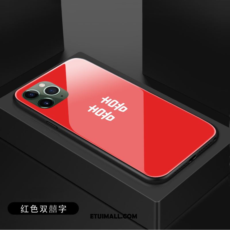 Etui iPhone 11 Pro Ślubna Dostosowane Szkło Hartowane Duży Czerwony Pokrowce Tanie