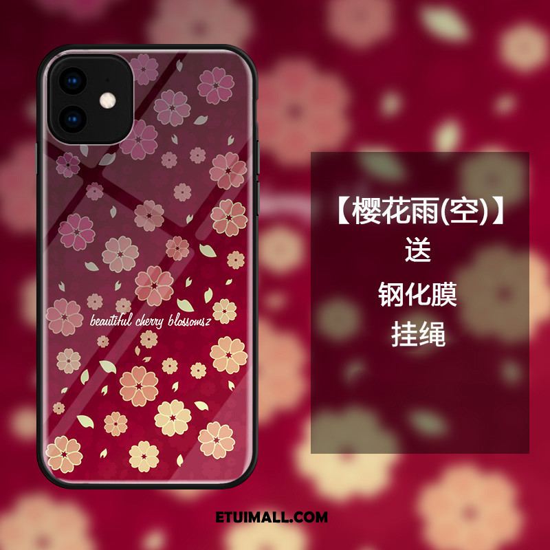 Etui iPhone 11 Świeży Telefon Komórkowy Anti-fall Sakura All Inclusive Futerał Dyskont