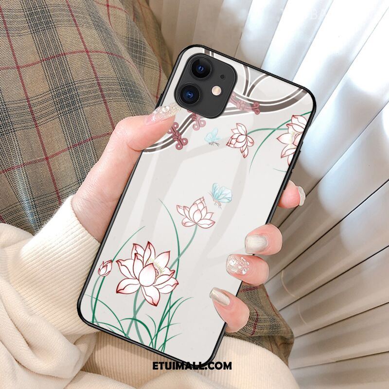 Etui iPhone 12 Mini Anti-fall Kreatywne Purpurowy Kwiaty Cienkie Futerał Sprzedam