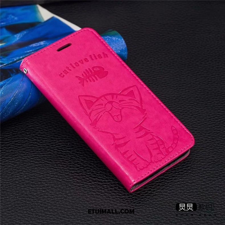 Etui iPhone 12 Pro Max Różowe Telefon Komórkowy Skórzany Futerał Klapa Karta Pokrowce Sklep