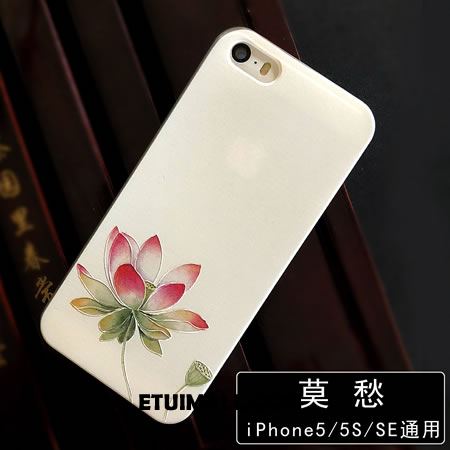 Etui iPhone 5 / 5s Relief Tylna Pokrywa Nowy Telefon Komórkowy Trudno Futerał Tanie