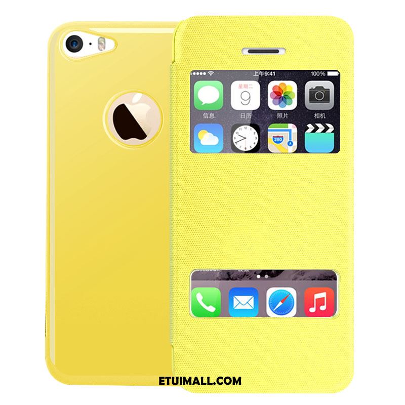 Etui iPhone 5c Telefon Komórkowy Klapa Ochraniacz Skórzany Futerał Otwórz Okno Futerał Online