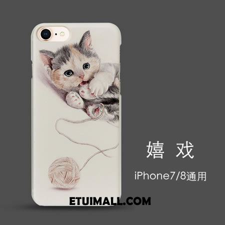 Etui iPhone 7 Telefon Komórkowy Kreatywne Biały Ochraniacz Nubuku Futerał Sklep