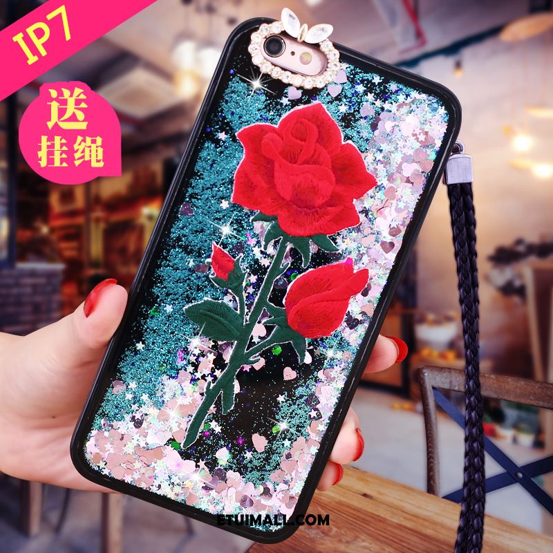Etui iPhone 7 Wiszące Ozdoby Quicksand Różowe Anti-fall Telefon Komórkowy Obudowa Online